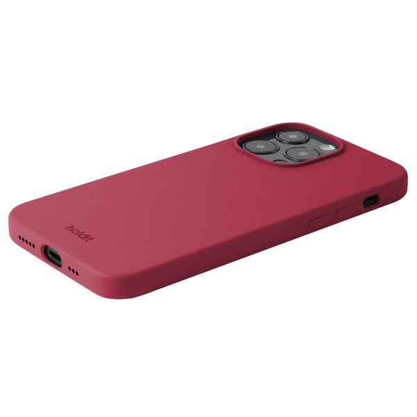 Holdit Silicone Case iPhone 15 Pro Max - Red Velvet