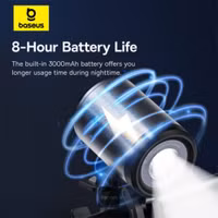 Baseus PrimeTrip 2-in-1 Telefoonhouder Fiets met Fietslamp - Magnetisch - Universeel - Cosmic Black