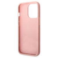 Guess Glitter Flakes Backcover Apple iPhone 14 Pro - Roze