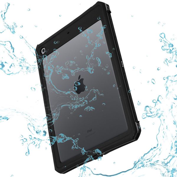Redpepper Waterproof Backcase Apple iPad 9 (2021) 10.2 inch / iPad 8 (2020) 10.2 inch / iPad 7 (2019) 10.2 inch - Zwart