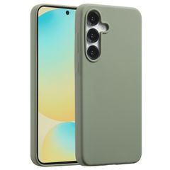 Accezz Liquid Silicone Backcover met MagSafe Samsung Galaxy S25 FE - Cooper Green