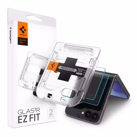 Spigen GLAStR EZ Fit Screenprotector 2 Pack + Applicator Samsung Galaxy Z Flip 6 / Flip 7 FE