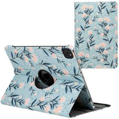 imoshion 360° Draaibare Design Bookcase Apple iPad Pro 12.9 (2018/2020/2021/2022) - Flowers