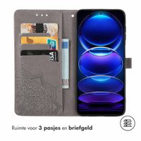 imoshion Mandala Bookcase Xiaomi Redmi Note 12 Pro (5G) - Grijs