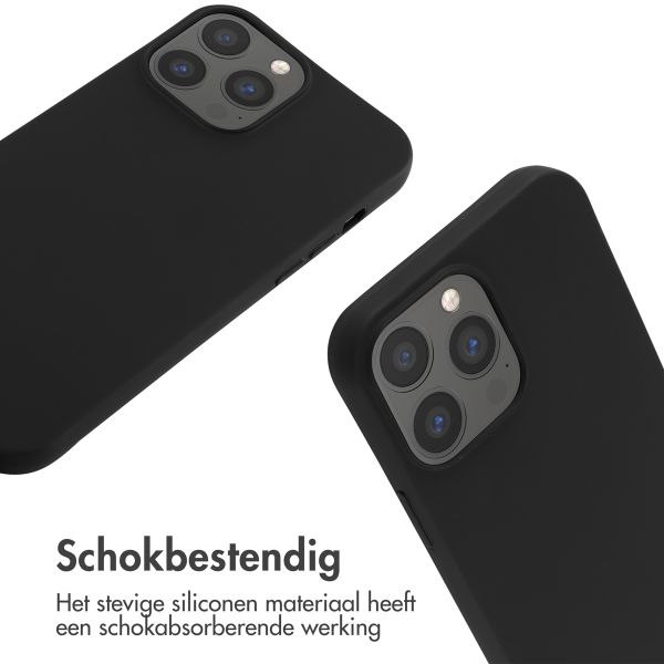 imoshion Siliconen hoesje met koord iPhone 13 Pro Max - Zwart