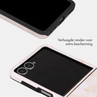 Selencia Vivid Backcover met MagSafe Samsung Galaxy Z Flip 8 - Golden Beige Marble