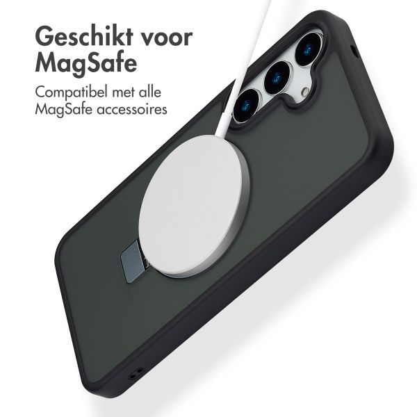 Accezz Ring Stand Backcover met MagSafe Samsung Galaxy S25 Plus - Zwart