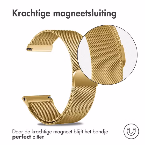 imoshion Milanees magnetisch bandje  - Universeel 18 mm aansluiting - Goud