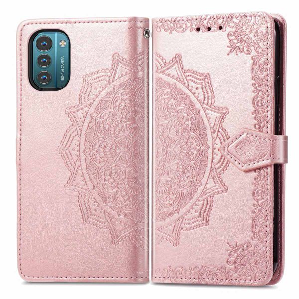 imoshion Mandala Bookcase Nokia G11 / G21 - Rosé Goud