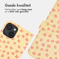 imoshion Design Bookcase Apple iPhone 13 - Sunny Yellow Petite Flowers