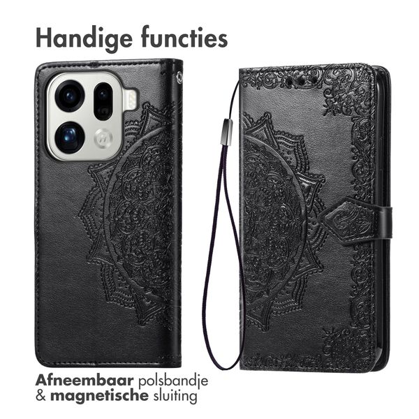 imoshion Mandala Bookcase Oppo Find X9 Pro - Zwart
