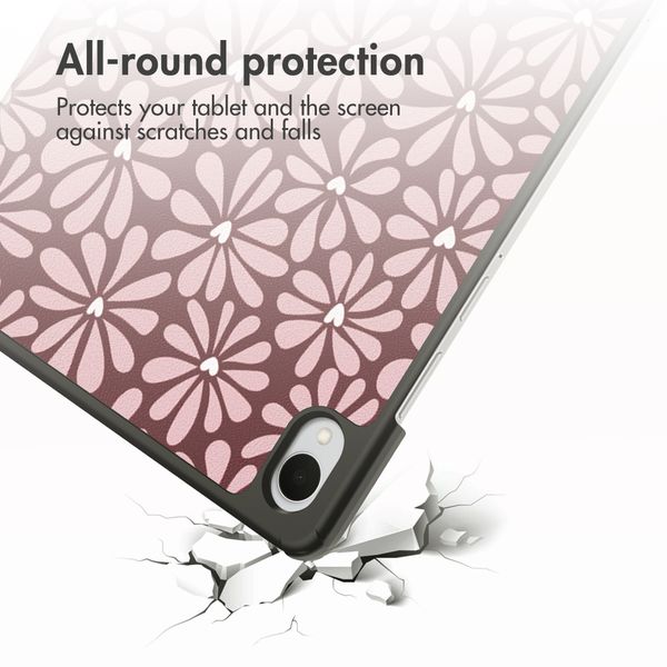 imoshion Design Trifold Bookcase Samsung Galaxy Tab S11 - Bloom Love Blush