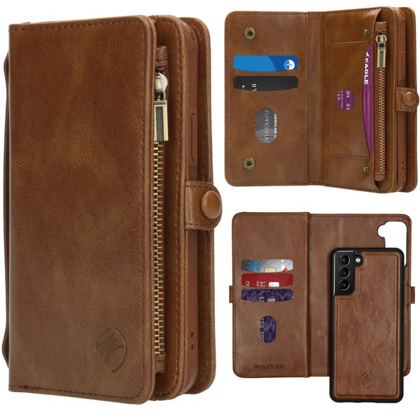 imoshion 2-in-1 Wallet Bookcase Samsung Galaxy S21 Plus - Bruin