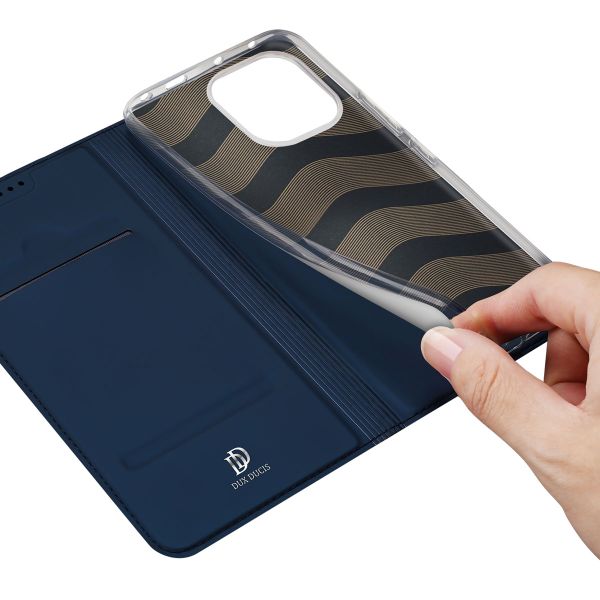 Dux Ducis Slim Softcase Bookcase Xiaomi Redmi Note 14 (4G) - Donkerblauw