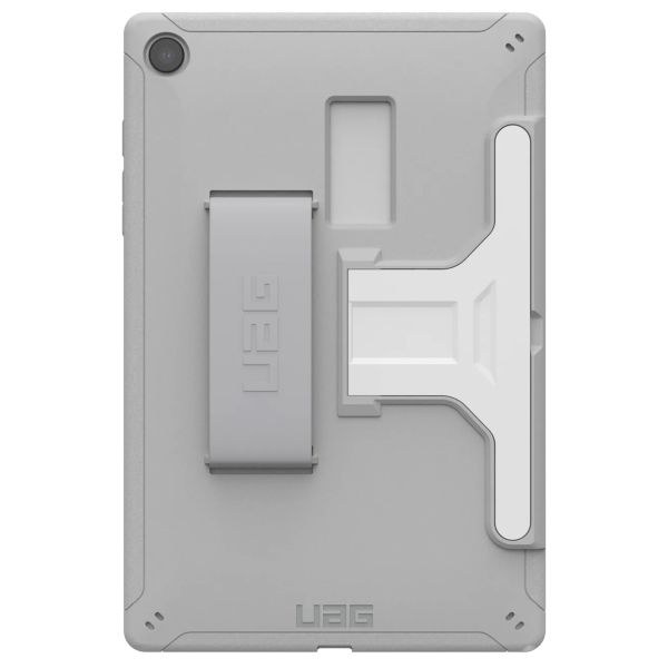 UAG Scout Healthcare backcover met stand en strap Samsung Galaxy Tab A9 Plus - Wit / Grijs