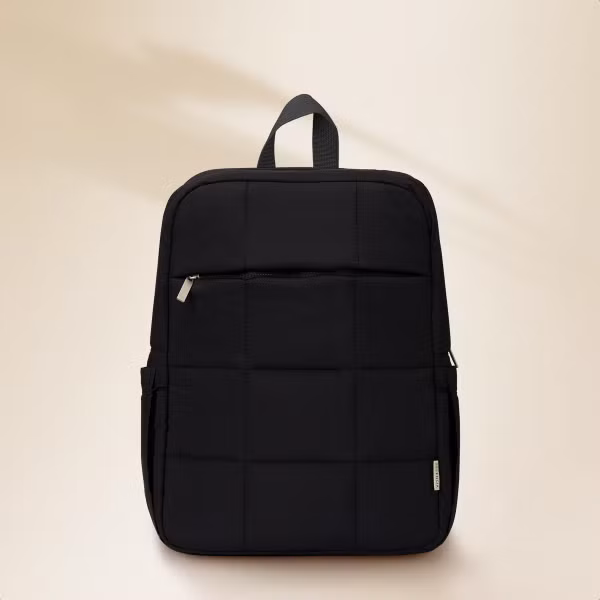 Selencia Vaya Puffy Laptop Rugzak 16 inch - Midnight Black