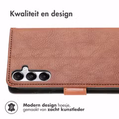 imoshion Luxe Bookcase Samsung Galaxy S24 / S25 - Bruin