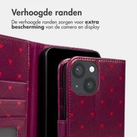 imoshion Design Bookcase Apple iPhone 14 - Crush Check Coral Dust