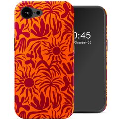 Selencia Vivid Backcover met MagSafe Apple iPhone 16e - Tropical Vibes Apricot