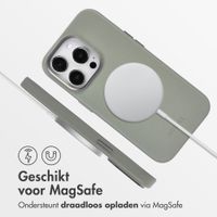 Accezz MagSafe Leather Backcover Apple iPhone 14 Pro - Light Grey