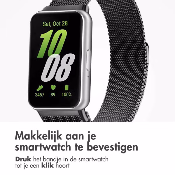 imoshion Milanees magnetisch bandje Samsung Galaxy Fit 3 - Zwart