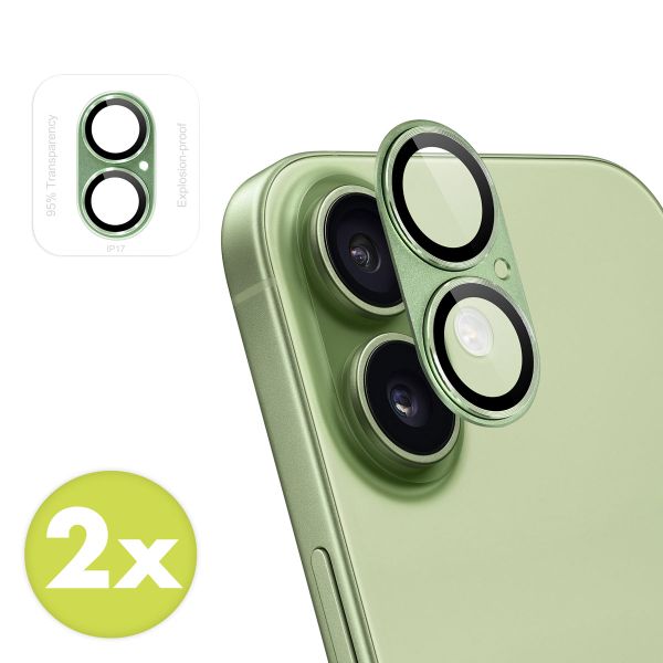 imoshion Camera Protector Glas 2 Pack Apple iPhone 17 - Sage Green