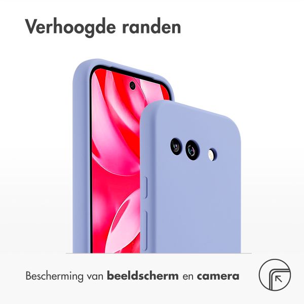 Accezz Liquid Silicone Backcover Google Pixel 9A - Paars