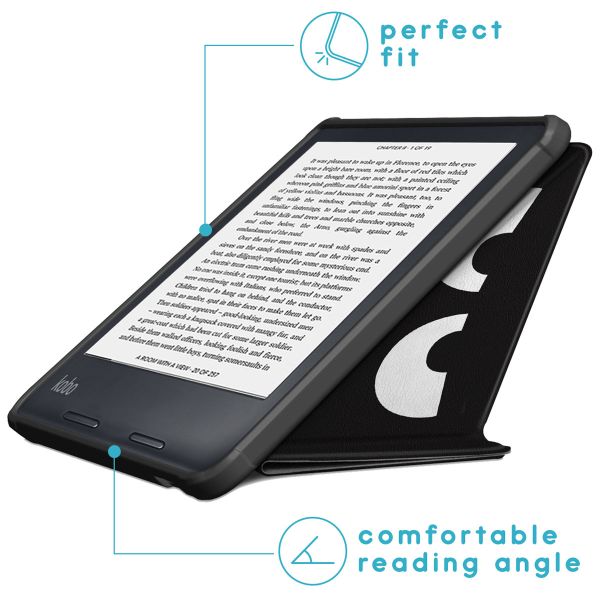 imoshion Design Vouwbare Bookcase Kobo Libra 2 / Tolino Vision 6 - Don't touch