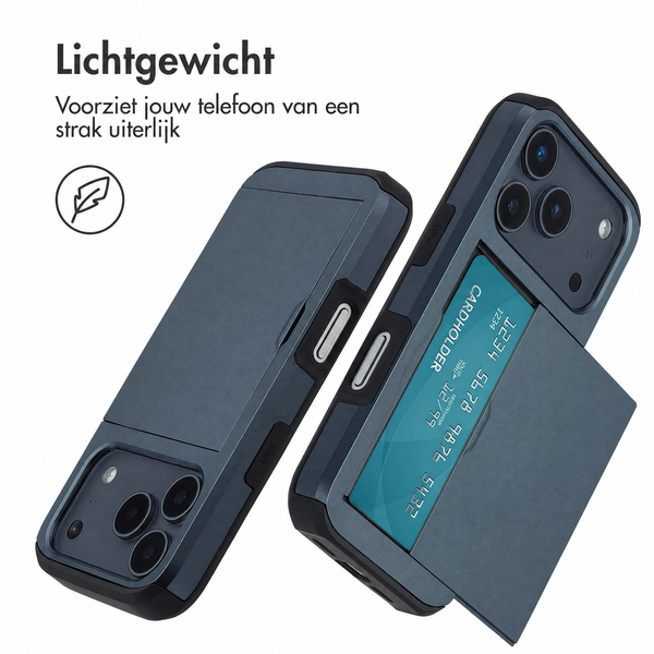 imoshion Backcover met pasjeshouder Apple iPhone 18 Pro Max / 17 Pro Max - Donkerblauw