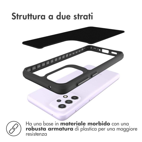 imoshion Rugged Hybrid Case Samsung Galaxy A33 - Zwart