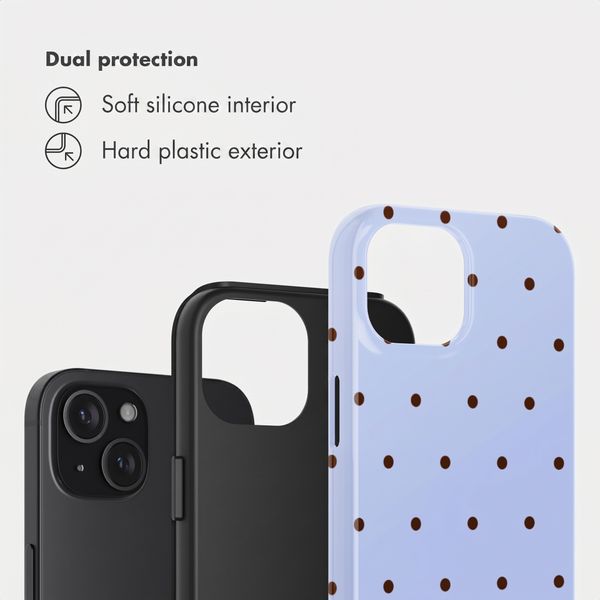 Selencia Vivid Back Cover Apple iPhone 15 - Happy Dots Digital Sky