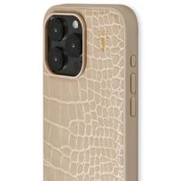 iDeal of Sweden Vegan Leather Backcover iPhone 15 Pro Max - Warm Beige Croco