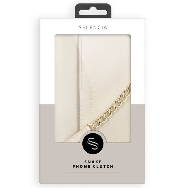 Selencia Uitneembare Slang Clutch Samsung Galaxy S10 - Wit