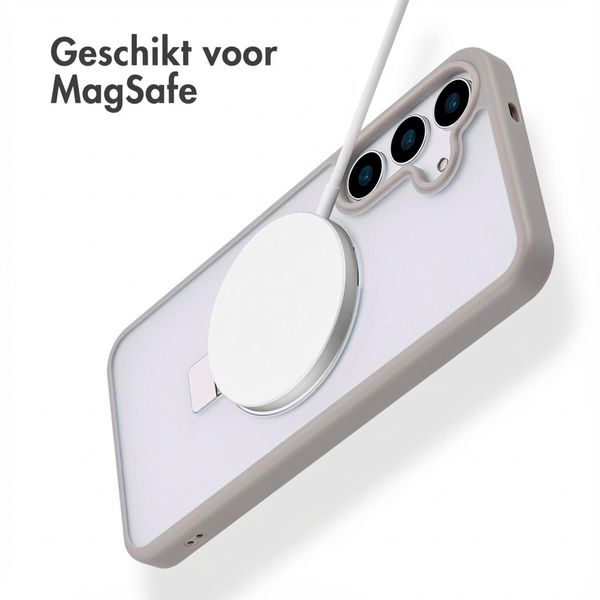Accezz Ring Stand Backcover met MagSafe Samsung Galaxy S25 Plus - Grijs