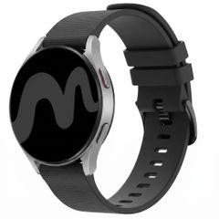 imoshion Siliconen sport bandje met gesp  - Universeel 20 mm aansluiting - Zwart