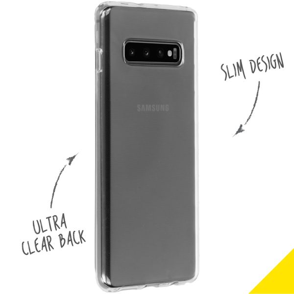 Accezz Clear Backcover Samsung Galaxy S10 Plus - Transparant