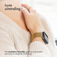 imoshion Milanees magnetisch bandje Apple Watch Series 1 t/m 9 / SE (38/40/41 mm) | Series 10 (42 mm) - Maat M - Goud