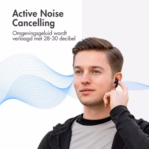 imoshion Aura Pro Draadloze In-ear Oordopjes - Active Noise Cancelling (ANC) - Zwart
