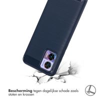 imoshion Brushed Backcover Motorola Edge 30 Neo - Donkerblauw