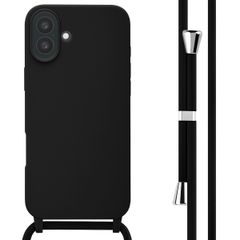 imoshion Silicone Case with Strap Apple iPhone 16 Plus - Black