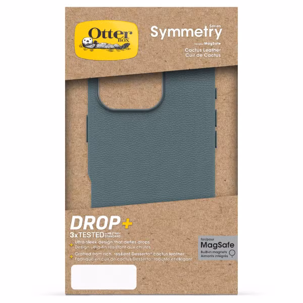 OtterBox Symmetry Cactus leren Backcover met MagSafe Apple iPhone 16 Pro - Juniper Sprig