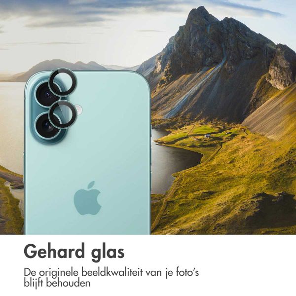 imoshion 2 Pack Camera lens protector Apple iPhone 16 / 16 Plus - Teal