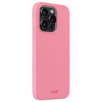 Holdit Silicone Case iPhone 15 Pro Rouge - Pink