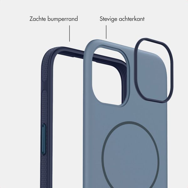 imoshion Color Backcover met Thin MagSafe Ring Apple iPhone 14 / 13 - Donkerblauw