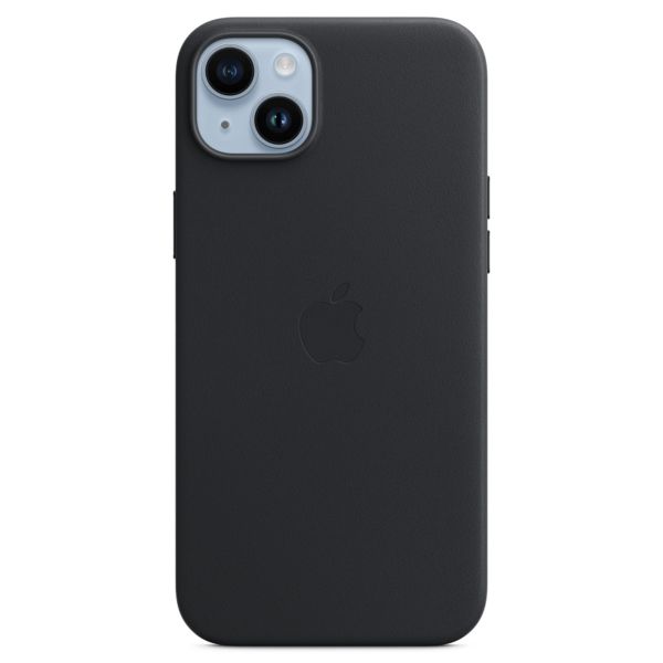 Apple Leather Back Cover with MagSafe Apple iPhone 14 Plus - Midnight
