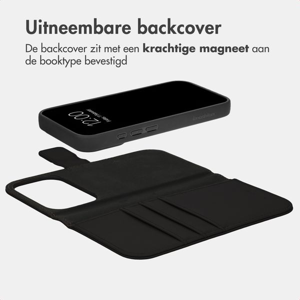 imoshion Uitneembare 2-in-1 Luxe Bookcase Apple iPhone 18 Pro / 17 Pro - Zwart