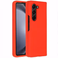 Accezz Liquid Silicone Backcover Samsung Galaxy Z Fold 5 - Rood