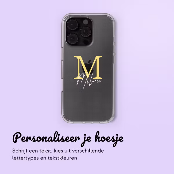 Hoesje met eigen foto en/of tekst Apple iPhone 16 Pro - Letter