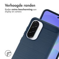 imoshion Brushed Backcover Samsung Galaxy A37 (5G) - Blauw