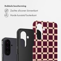Selencia Vivid Backcover Samsung Galaxy A36 / A56 - Check This Burgundy